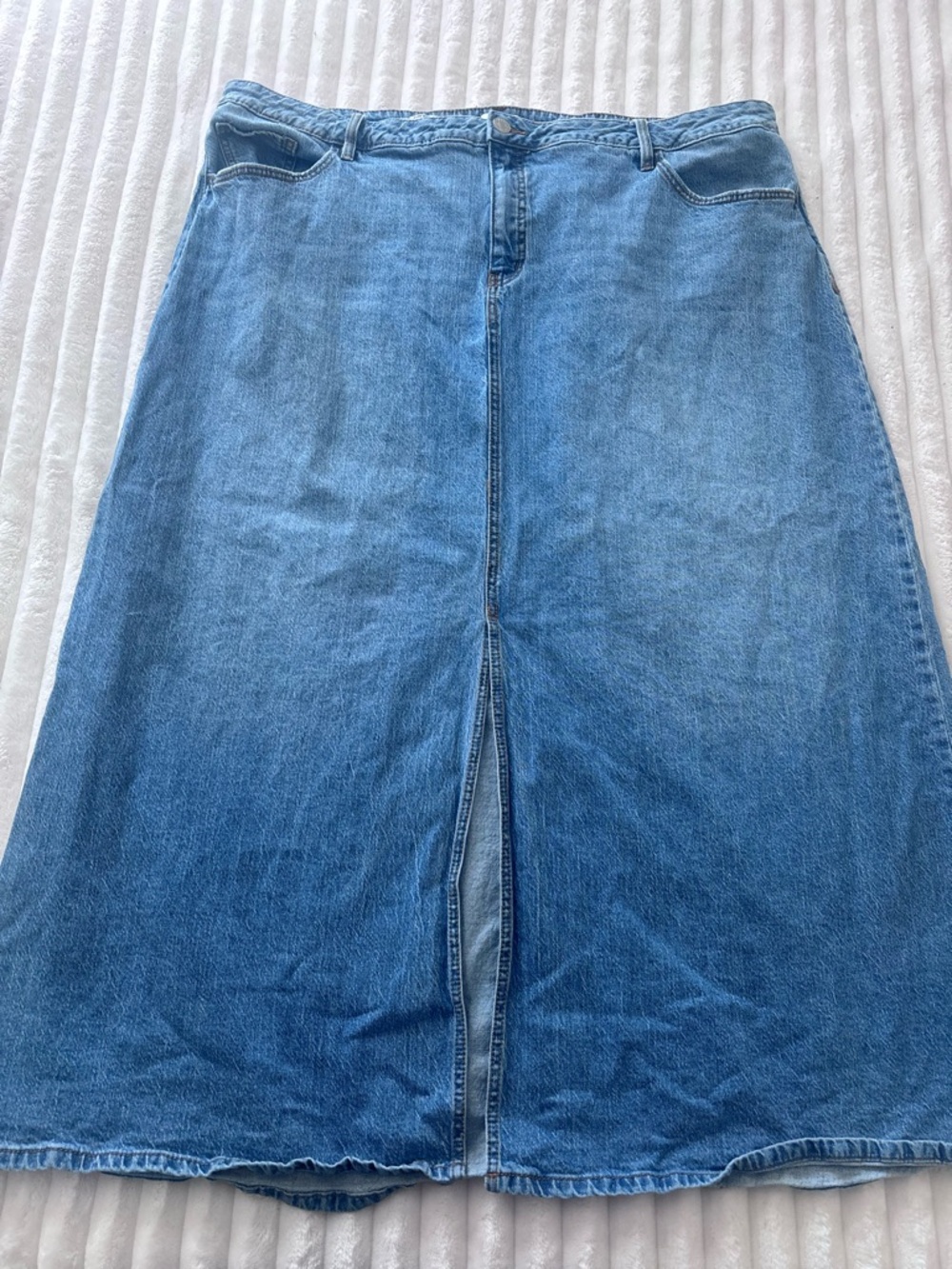 Ava & Viv Light Blue Denim A-Line Skirt